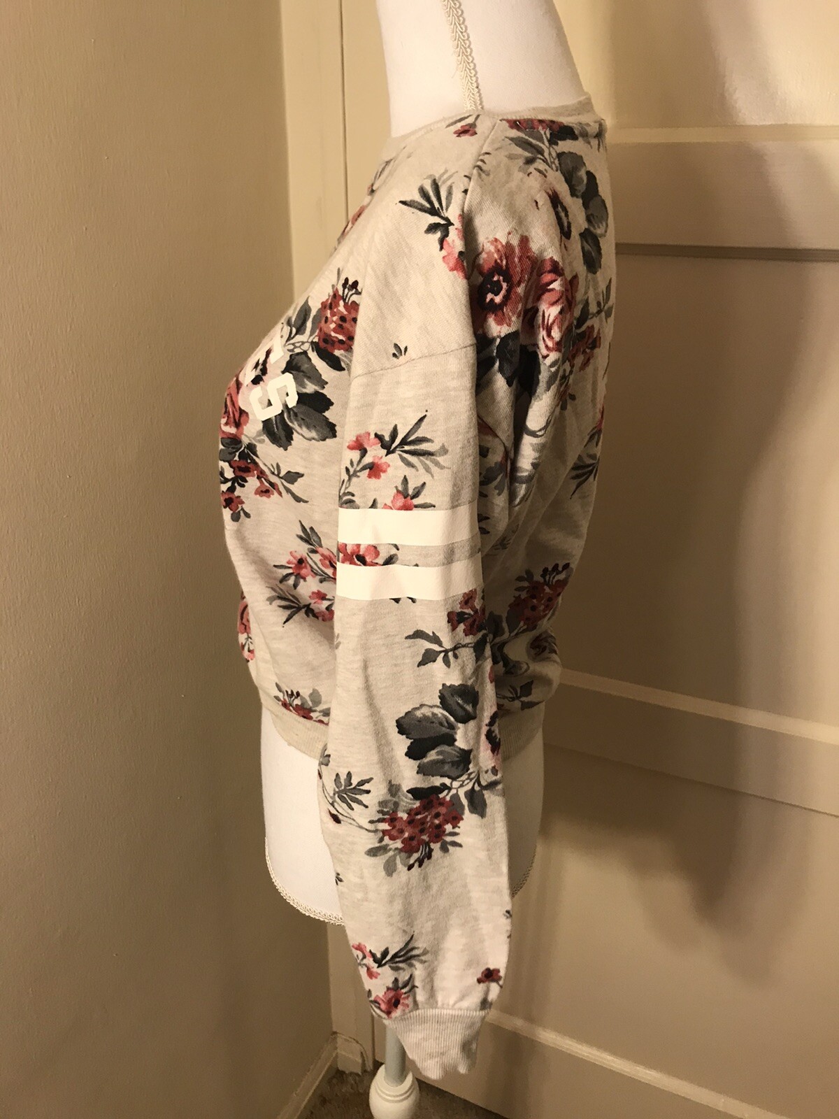 Veste Vintage New Direction à Strass - Manches Longues, Imprimé Floral, Taille S
