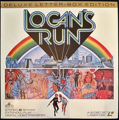 Logans Run Michael York Jenny Agutter  Widescreen Laserdisc