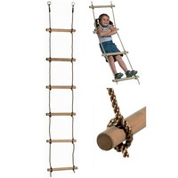 Kletterleiter Kinder Spielplatz ZubehöR 6 Sprossen Seilleiter Spielturm