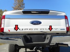 Fits Ford Superduty 17-20 Stainless Polished Chrome Rear Lower Tailgate Trim 1pc