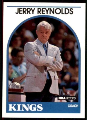 1989-90 NBA HOOPS - Head Coach Card - JERRY REYNOLDS #161   Sacramento Kings