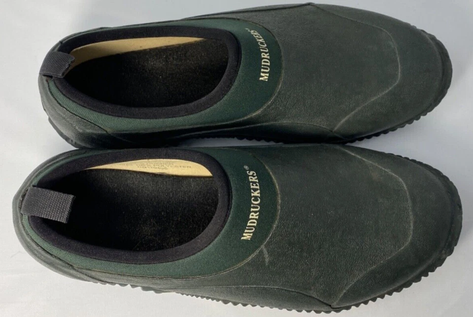Mudruckers Shoes Slip On Barn Mud Waterproof Women 11/Men 10 Green Equestrian - Image 4 of 4