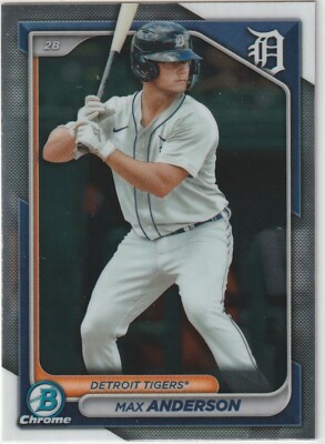 2024 Bowman Chrome Prospects Max Anderson #BCP-128 Tigers