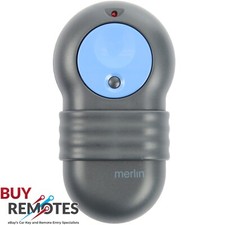 Chamberlain Merlin M802 Garage Door Remote Control Genuine 2 Button Blue