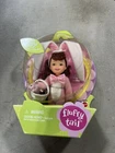 Vintage Fluffy Tail Kelly Sister of Barbie Doll Easter Bunny 2001 Pink D43 #6