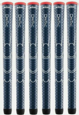 **6pcs Flash Sale** New WINN DriTac Men's Standard DARK BLUE Golf Grip 5DT-NB