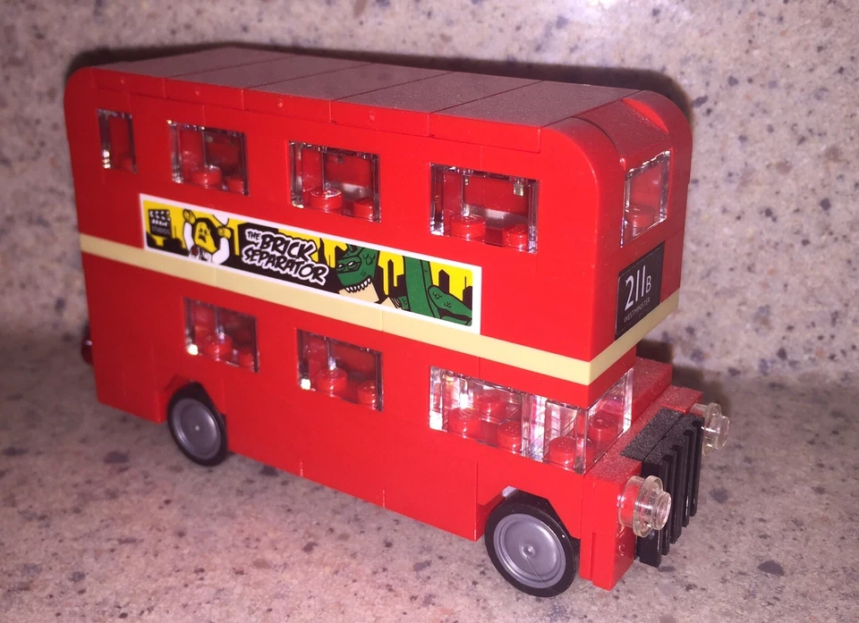 LEGO British Double decker Red London England Bus Complete, No Box - Image 2 of 2
