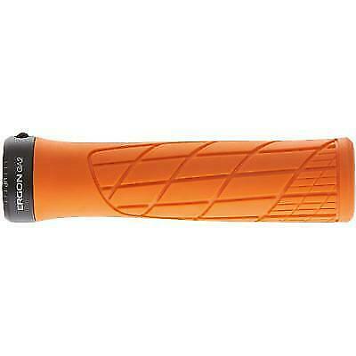 orange mountain bike grips