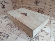 Cassetta porta vino in legno con coperchio ~ Catena Zapata, Argentina ~ originale, conservazione