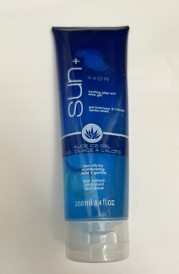 AVON SUN+ COOLING AFTER SUN NON-STICKY MOISTURIZING ALOE GEL 8.4oz 250ml ~ NEW 