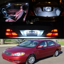 03-08 Corolla Interior White LED Bulb Package (Map + Dome +Trunk+ License Plate)