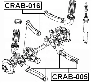 Brazo de control lateral buje de brazo para Chrysler Jeep Grand Cherokee 1997-'04 520882 Foto 2 de 3