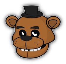 Five Nights At Freddy's Cartoon Freddy Sticker Bumper Decal - ''SIZES''