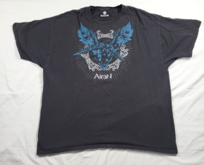 Jinx Aion T Shirt Men's 2XL Black Videogame Adventure Fantasy Streetwear