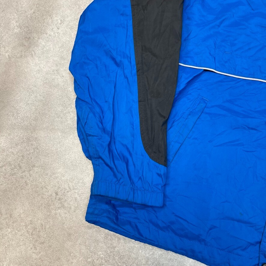 New Balance Rain Jacket Mens Y2K Full Zip Vintage Windbreaker, Blue, XL image 6