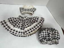 Vintage Cosmopolitan Ginger Black  White Checkered Outfit