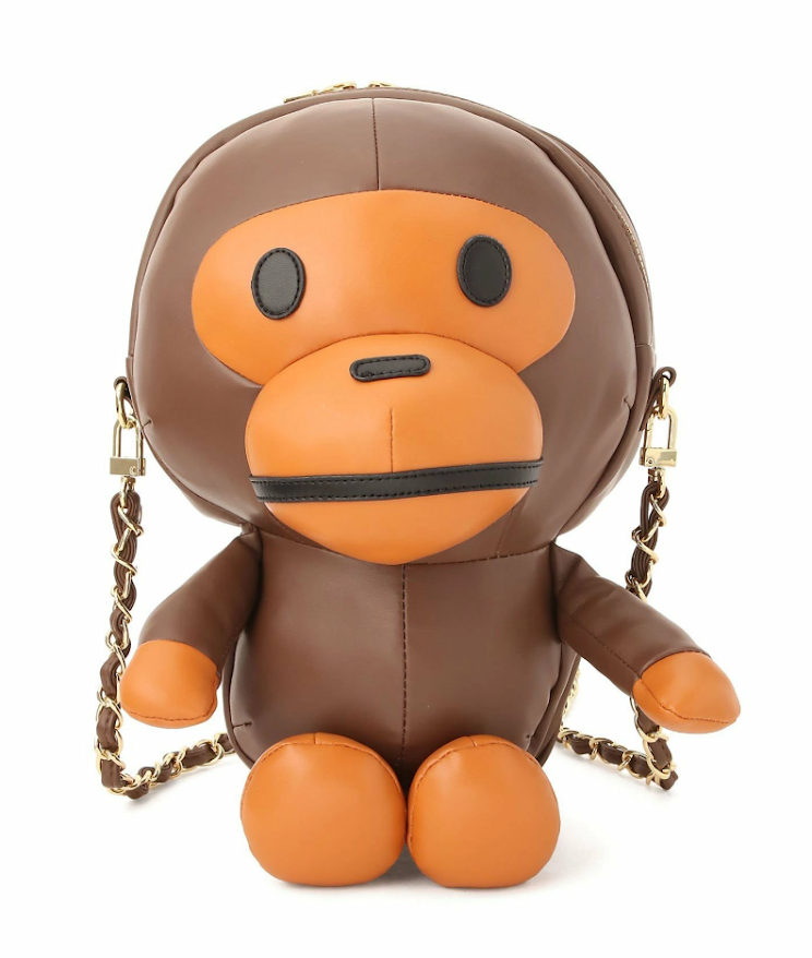 A BATHING APE Baby Milo Plush Doll CHAIN SHOULDER BAG Gift A BATHING APE Baby Milo Plush Doll CHAIN SHOULDER BAG Gift