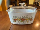 Vintage Pyrex Corning Ware L'Echalote La Marjolaine Le Romarin Dish w/ Lid A-5-B