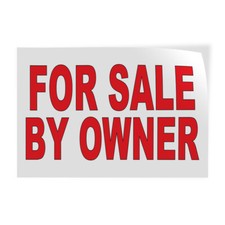 Decal Stickers For Sale by Owner Red Vinyl Store Sign Label Business