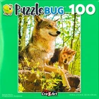 Summer Wolves Cub Sunny Forest Jigsaw Puzzle 100 Pieces 8.75"X11.25" Piece 