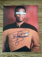 LeVar Burton Autographed 11x14 Photo Roots Star-Trek Generations First Contact