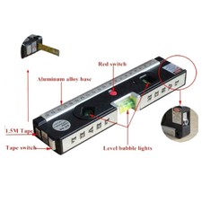 Tape Measure Multipurpose Diy Level With Laser Horizontal Cross Rule Tool UKDC