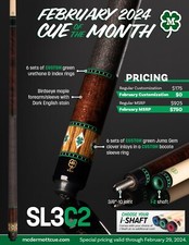 McDermott SL3 C2 Pool Cue w/ i-2 High Performance Shaft, COTM, FREE HARD CASE