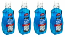 LOT 4 Oral Health Rinse, Fresh Mint 16.9 oz ( 500 ml ) Each = 2000 ml NEW SEALED