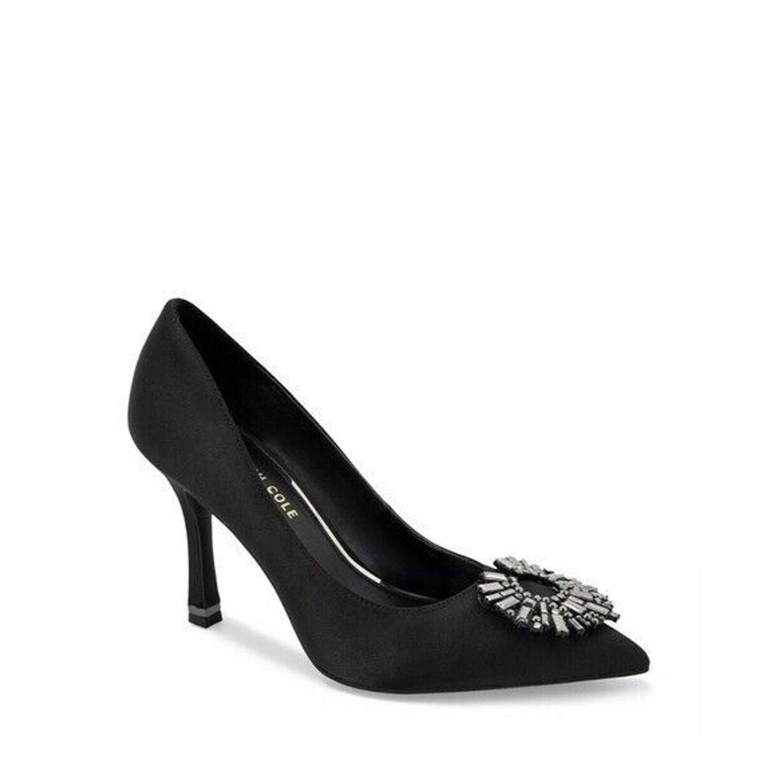 Kenneth Cole New York Womens Romi Starburst Black Pointed-Toe Pump Size 8