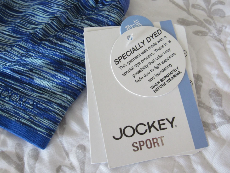 Jockey бесшовный беспроводной бюстгальтер женщин синий съемные чашки новый с Ярлыками - Изображение 3 из 4