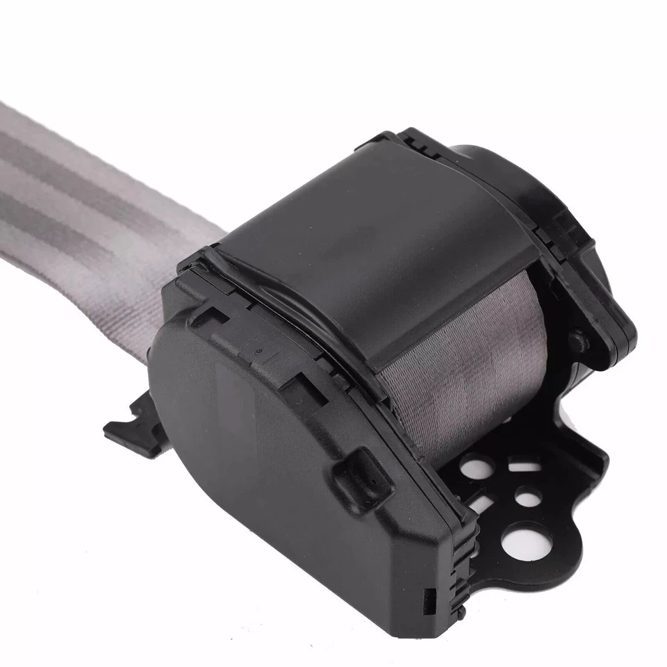 Kit de 2 correas de cinturón de seguridad retráctiles de 3 puntos grises para vehículo Foto 3 de 4