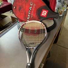 Wilson Impact Soft Shock Oversize Tennis Racquet Grip Size L3 4 3/8. W/Case