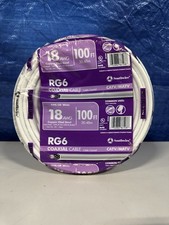 Southwire 100' RG6 18 AWG Copper Clad Steel Dual Shield Coax Cable Bulk - New
