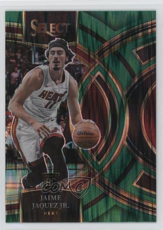 2023-24 Panini Select Premier Level Green Shock Prizm Jaime Jaquez Jr #102 1d0h