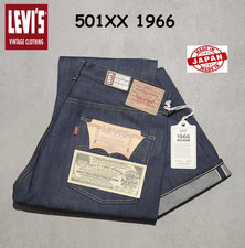 Levi's LVC 501XX 1966 Made JAPAN Shrink To Fit Red Selvedge Denim W38 L32 