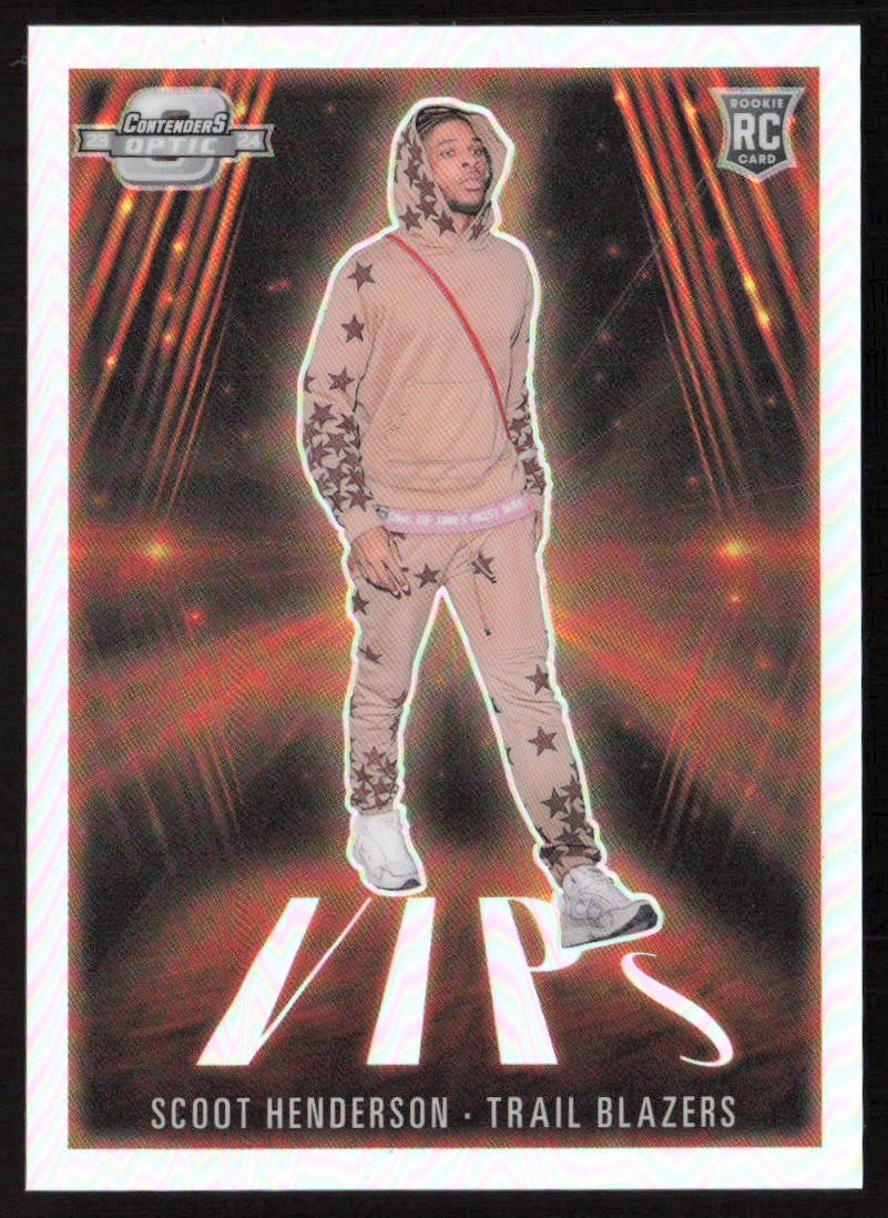 2023-24 Panini Contenders Optic VIPs Scoot Henderson #7 Rookie Trail Blazers