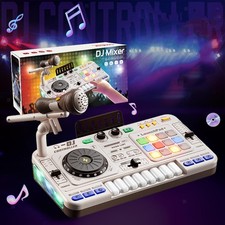 Kids DJ Mixer Toy Audio Mixer Interactive DJ Table Instrument Educational  Music