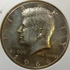 1966-P Kennedy 40% Silver Half Dollar (AU Details) Toned