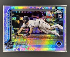 2025 Topps Chrome Logofractor Connor Norby RC Image Variation Marlins 