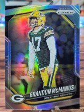 2025 Prizm Football BRANDON MCMANUS Silver #290 PACKERS