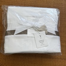 Serena Lily Border Frame Sheeting Set Twin Mink Brown