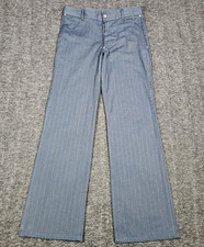 Vivienne Westwood Womans Pants 5 XS London Button Fly Slacks Striped Gray Trendy