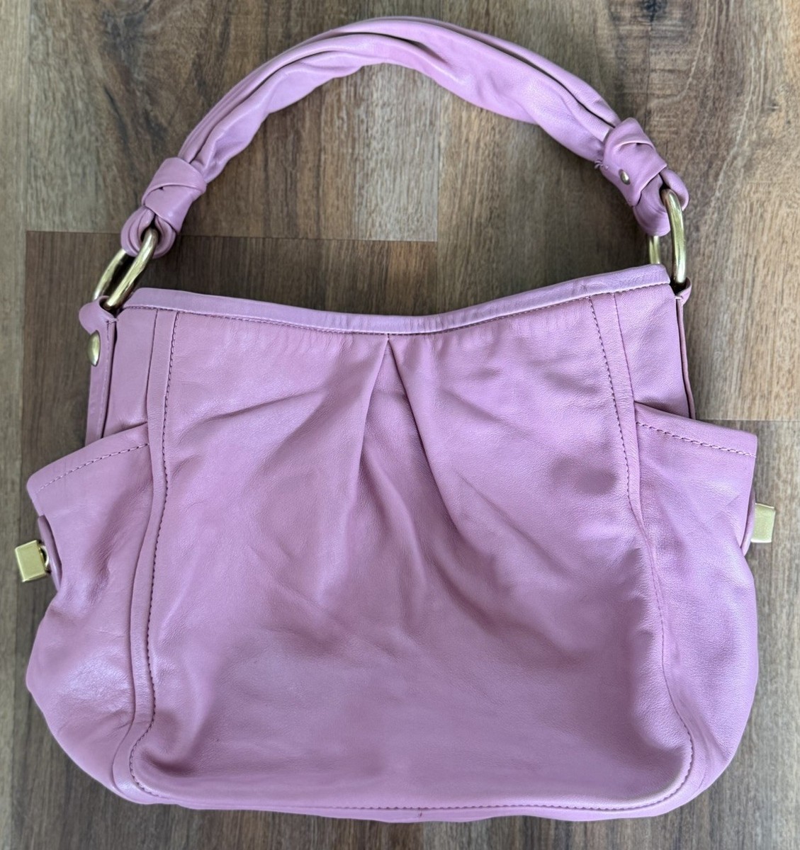 Coach Parker Lavender Purple Leather Hobo Shoulder Bag Handbag