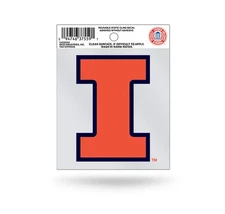 Illinois Fighting Illini Static Cling Sticker NEW!! Window or Car! NCAA New logo