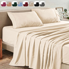 1800 Series Bed Sheets Set 4 Piece Microfiber Deep Pocket Soft Hotel Quality