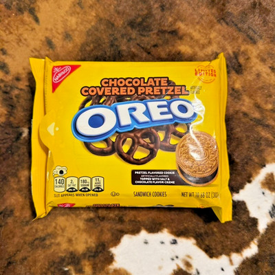 NEW SEALED OREO Chocolate Covered Pretzel Sandwich Cookies Limited Edition