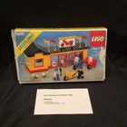 Vintage LEGO Motorcycle Shop 6373 Town Set w Box (1984) - NOT COMPLETE