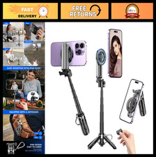 4-in-1 Magnetic Tripod  Selfie Stick for iPhone with Remote Control - Portable