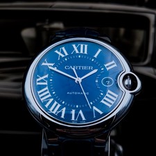 Cartier Ballon Bleu de Cartier, Automatic Stainless Steel 42mm Blue Dial