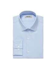 Kenneth Cole Reaction Men's Techni-Cole Slim Fit Flex Stretch Dress Shirt Blue